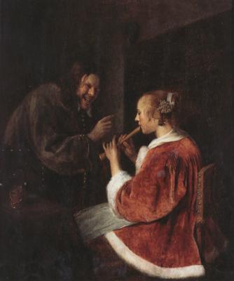 Jan Vermeer The Music Lesson  (mk30) oil painting image
